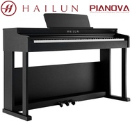 Hailun H-202 Pianova Digital Piano Virtual Piano Action System III and Bench - (Black) H202 / 202