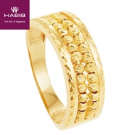 HABIB Oro Italia Eolian Gold Ring, 916 Gold