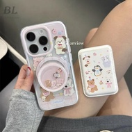Pink Doll Shaking Magnetic Bracket Suitable For iPhone 17 16 15 14 13 Pro Max i15 i16 16pro Phone Ca