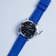 PANERAI - 豪華版 24mm/22mm OEM 藍色 Navy Color 橡膠混合物代用膠帶配精鋼錶扣 (包郵)