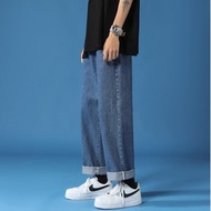 Blue Denim Jeans Casual Slim Straight Fit Style - Casual Denim Jeans Blue Denim Jeans biru Streetwea