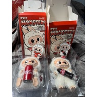 INSTOCK popmart coke labubu v3 cola labubu coca cola vinyl face plush pendant coke happy factor surp