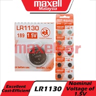 (Original) LR 1130 Maxell Micro Alkaline Battery Button Cell ( 1pc / 10pcs )