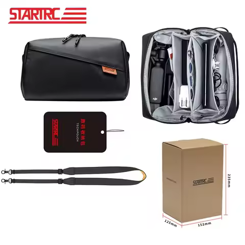 STARTRC Camera Storage Bag for DJI Osmo 360/Pocket 3/Action 5 Pro/OM8/Insta360 X4/GO3/ACE PRO 2 Acce