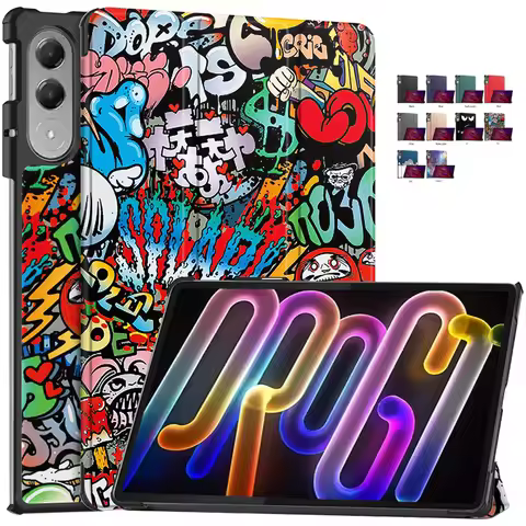 For Xiaoxin Pad Pro GT Case 11.1 inch Smart Magnetic Leather Painted Cover For Lenovo Xiaoxin Pad Pr