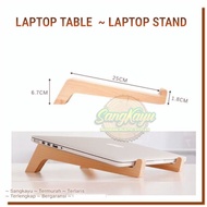 KAYU Laptop stand laptop Desk Wooden macbook stand Notebook stand 002 - Mahogany