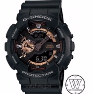 CASIO G-Shock GA-110RG-1A  Black and Rose Gold Resin Band Analog Digital Sports Watch ga-110  ga110