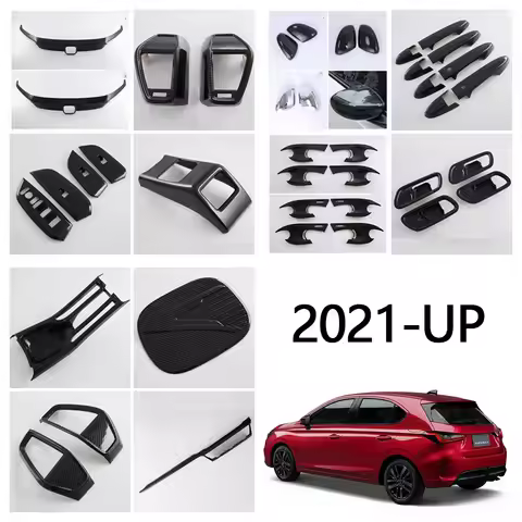 Car Interior ABS Carbon Fiber Sticker Gear Shift Panel Cover Trim For Honda CITY GN5 GN6 2021 2022 2