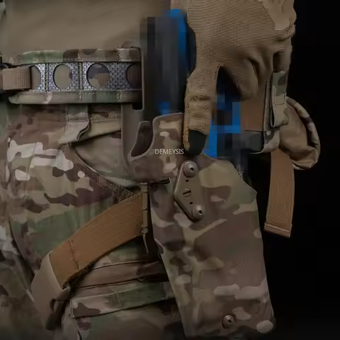 Left Hand Tactical Gun Holsters for G17 Gen4 G19 Compatible with X300 Lights Quick Locking Airsoft H