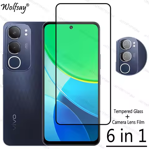 Full Cover Tempered Glass For Vivo Y19S Pro Screen Protector Vivo Y19S Pro Camera Lens Protector Gla