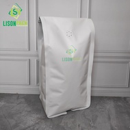 White Quad Seal Gusset Packaging 1kg Aluminum Foil | Coffee Packaging | Gusset Coffee Beans