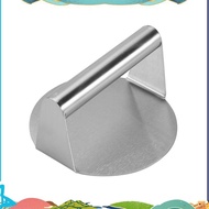 Stainless Steel Burger , 5.5 Inches, Round Burger Smasher, Non-Adhesive Bacon and Grill  for Steaks,