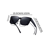 CERMIN MATA UNISEX LELAKI DAN PEREMPUAN CERMIN MATA  CERMIN MATA ANTI SILAU-SPEC MATA HITAM OOTD / S