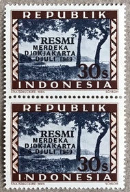 PW241-PERANGKO PRANGKO INDONESIA WINA REPUBLIK,RESMI ,MERDEKA 30 SEN