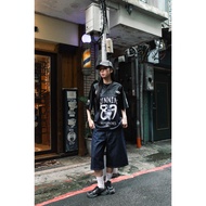{Always _ Good} A-1473 89 Running Rabbit Screen Retro Printed V-Neck Jersey