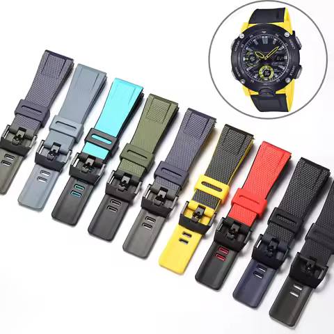 Resin Strap Suitable for Casio GA2000 PRG-600 PRW-6600 PRG-650 Men Sports Waterproof 24mm Quick Rele