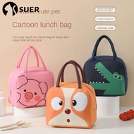 SUERHD Cartoon Lunch Bag, Thermal Bag  Cloth Insulated Lunch Box Bags,  Thermal Portable Lunch Box Accessories Tote Food Small Cooler Bag