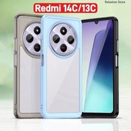 Clear Casing For Xiaomi Redmi 14C 13C 14 C Redmi14C Redmi13C 4G 5G Transparent Acrylic Soft TPU Phon