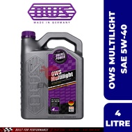 【100% ORIGINAL】OWS Uber Power Multilight Sae 5W-40 Fully Synthetic Engine Oil 4L For Toyota/ Perodua