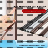 MARIER Weather Stripping Door Seal Strip, Self Adhesive EPDM Weather Stripping, Flexible Anti Collis