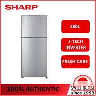 Sharp Fridge 2door 280L J-Tech Inverter (Silver) - SJ2822MSS