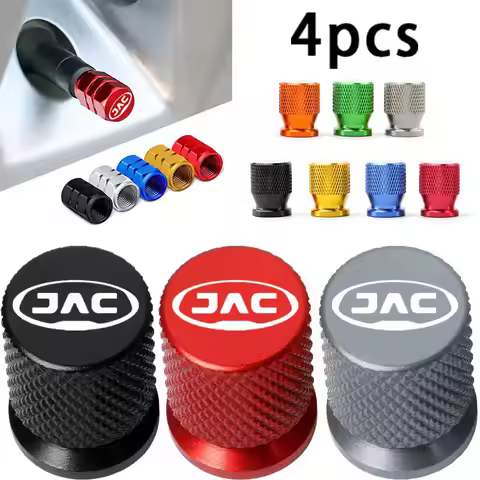 4PCS Colorful Car Accessories Car Tire Valve Cap For JAC Refine J3 J4 J7 JS2 JS3 JS4 KR1 S2 3 4 5 7