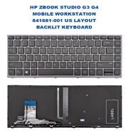 HP ZBOOK STUDIO G3 G4 MOBILE WORKSTATION 841681-001 US LAYOUT BACKLIT KEYBOARD