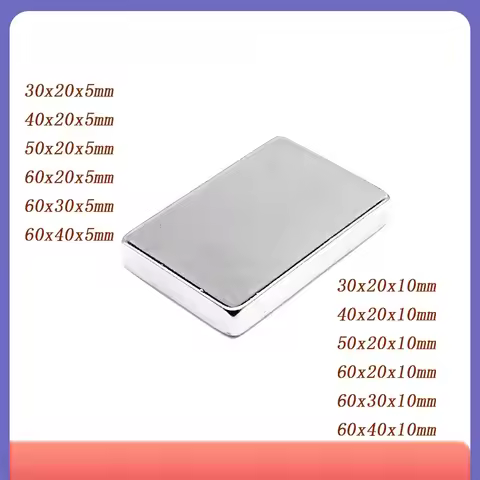 30x20x5 mm Powerful Block Magnet 40x20x5mm Suitable For Refrigerators, Home Offices DIY 30*20*10 40x