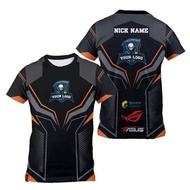 BAJU GAMING FREEFIRE FF Esports Mobile Legend ML AOV PUBG AOV Dota