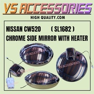 NISSAN CW520 CHROME SIDE MIRROR WITH HEATER