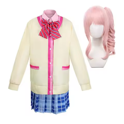 Anime Game Project Sekai Colorful Stage Akiyama Mizuki Cosplay Costume or Wig