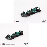 Ready Stock [minigt 999 1001 Aston Martin f1 No. 14 Alonzor No. 18 Stor] 1: 64 Alloy Car Model 1.Bra