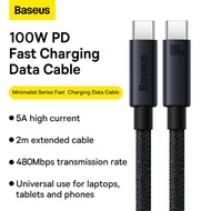 Baseus Type C to Type C for Samsung S20 PD 100W 60W Cable for MacBook Pad Pro Quick Charge 4.0 USB-C