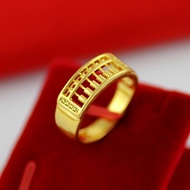 [LOCAL SELLER] Thailand Gold Abacus Unisex Men Gentlemen Fortune Ring