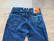 Levi's Vintage Clothing LVC USA Made 1933 501 XX Levis 33501 29W 34L Cinch Back Red Selvedge Denime 