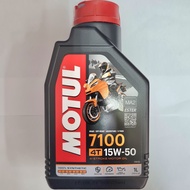 4T MOTUL 7100 15W-50 SYNTHETIC OIL MINYAK 100% ORIGINAL MOTORCYCLE < ZSMOTOR RACING >