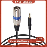 3m/9.84ft 3.5mm Stereo Male Plug to 3 Pin XLR Male Mic Audio Cable