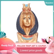 Keaostore Egyptian Queen Head Statue Natural Resin Gift Pharaoh Figurine Decor BUN