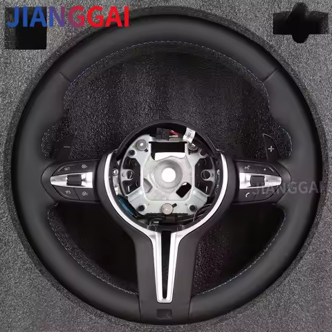 Leather Steering Wheel For BMW F30 F10 3 5 Series M3 M5 F12 F13 F22 F23 M Sport Steering Wheel Alcan