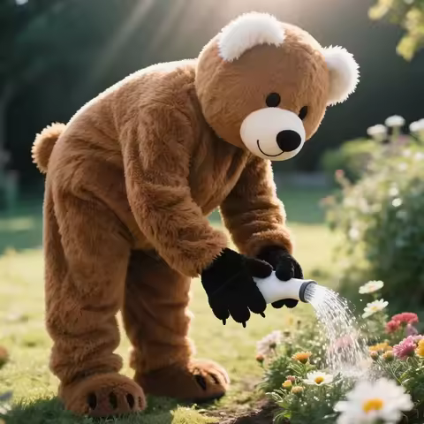 Cute Brown Teddy Bear Mascot Costume Cartoon Characters Advertising Fancy Party Suits Halloween Chri