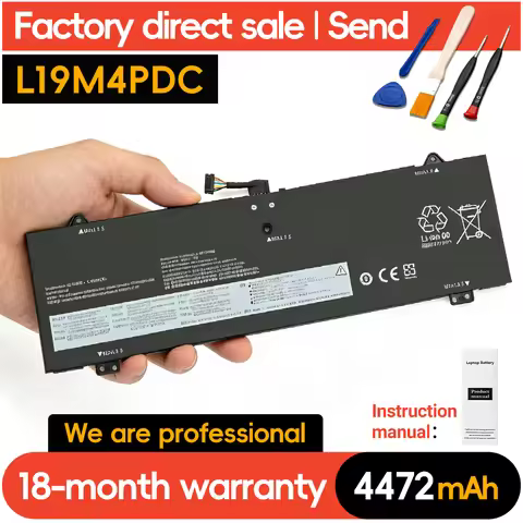 SUOZHAN L19M4PDC L19C4PDC/L19L4PDC Battery 15.36V/68Wh for Lenovo Yoga 7 14ITL5 82BH 15ITL5 82BJ Yog