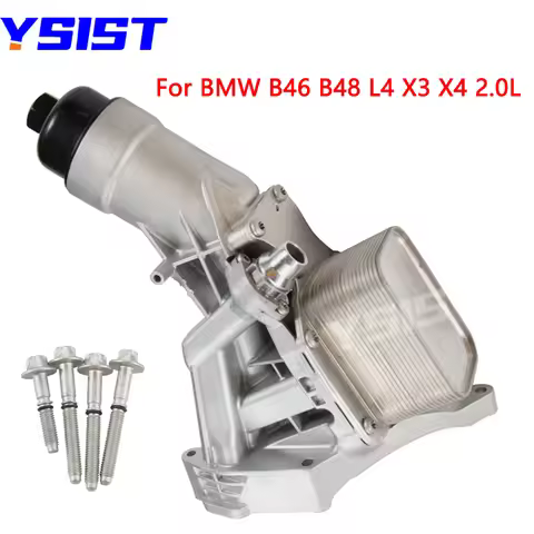 Aluminum Oil Cooler Filter Housing for BMW F30 230i 330e 330i GT 430i 530i 530e 740e xDrive X3 X4 B4
