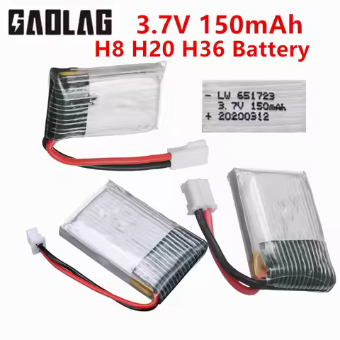 3.7V 150MAH Drone H8 Battery For H20 H8 H36 3.7 v 651723 Battery For E010 E011 E013 H2 H48 U207 S8 M