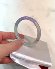 冰種 天然翡翠 緬甸 A玉 玉鐲 • 冰種木那春帶彩貴妃鐲