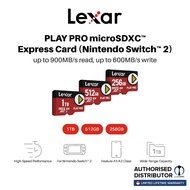 LEXAR PLAY PRO microSDXC Express Card (For Nintendo Switch 2) - 256GB, 512GB & 1TB
