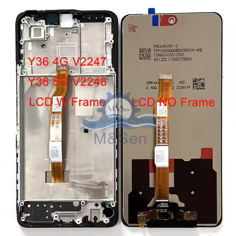 6.64“ Original For vivo Y36 4G LCD V2247 Y36 Display Screen For vivo Y36 5G LCD Frame V2248 Screen