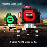 King Kai Mesin Self Leveling 8 Line Laser Meter 3D High-precision - Laser Ukur Rata Garis Datar Line