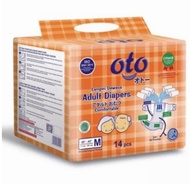 Oto Lampin Adult Adult Diapers Size M Contents 14pcs