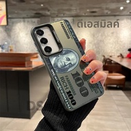 USD DollarสําหรับSamsung S25 S24 S23 S22 S21 S20 FE Ultra Plusเลเซอร์Hard PC + TPUกรณีกลับCover-H538