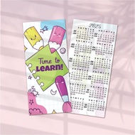 CALENDAR 2025/KALENDAR 2025 BOOKMARK / DOORGIFT / FREEGIFT / STUDENT / TEACHER